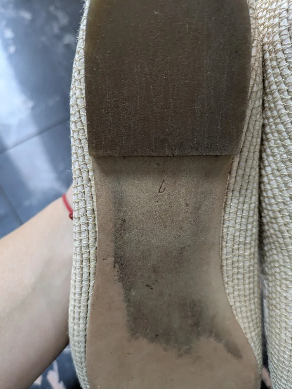 Sam Edelman Tan Woven Falcon Ballet Flats Size 7